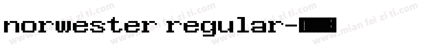 norwester regular字体转换